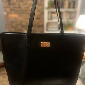 MICHAEL Michael Kors Black Leather tote purse